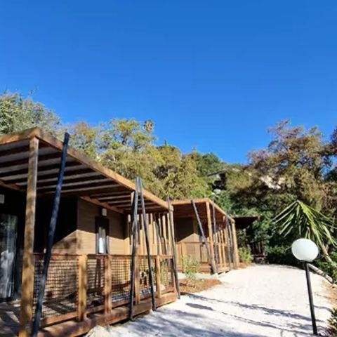Chalet 4 personen - Mimosa met - 2 slaapkamers en airconditioning