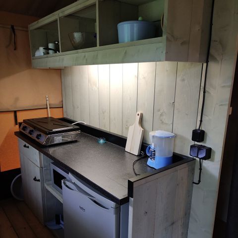 Safaritent 1 persoon - Safari lodge zonder sanitair prijs voor 1 persoon