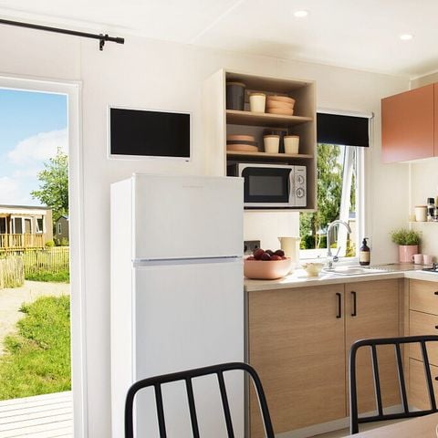 Stacaravan 6 personen - Mobile-home | Comfort | 3 Slaapkamers | 6 Pers. | Verhoogd terras | Airconditioning