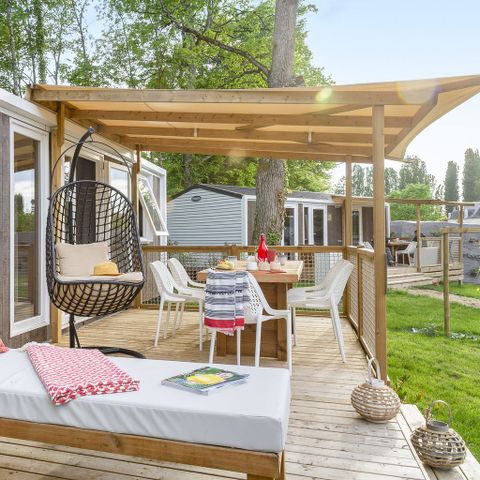 Stacaravan 6 personen - COTTAGE CHEVERNY 6p 3ch 2SdB Clim PREMIUM