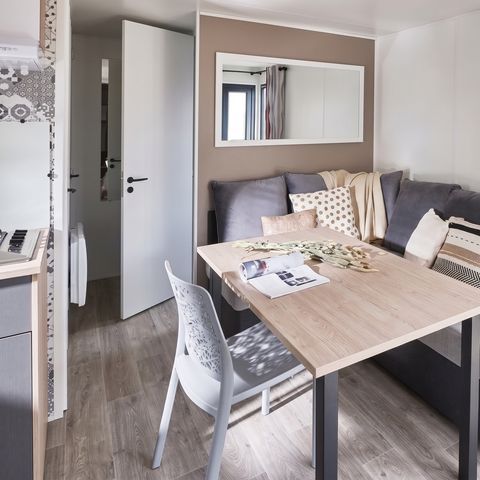 Stacaravan 6 personen - COMFORT - 3 slaapkamers - TV - CLIM - LV