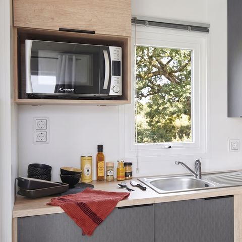 Stacaravan 6 personen - COMFORT - 3 slaapkamers - TV - CLIM - LV
