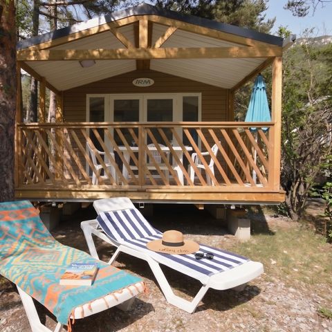 Stacaravan 6 personen - LOGGIA BAY rivierzicht - 2 slaapkamers - TV - CLIM - LV