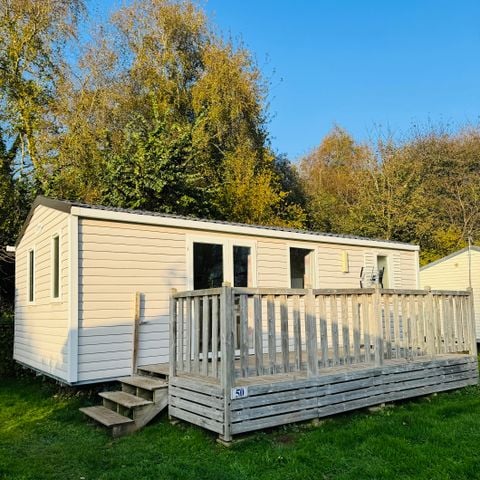 Stacaravan 4 personen - Comfort 27m² met terras 2 slaapkamers + TV