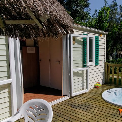 Stacaravan 6 personen - Cottage Wellness