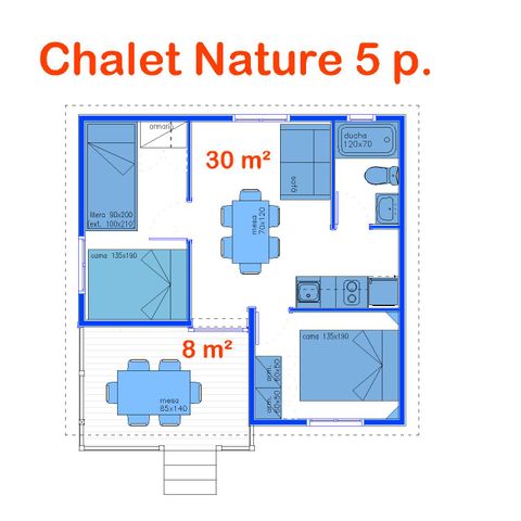 Chalet 6 personen - Natuur