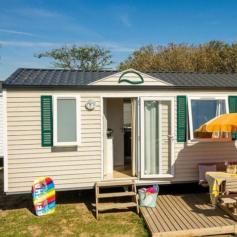 Stacaravan 6 personen - Klassiek | 3 slaapkamers | 6 pers | Eenpersoons terras | Airconditioning