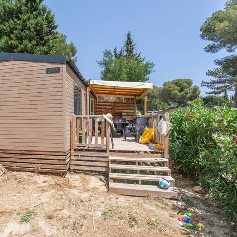 Stacaravan 6 personen - Mobile-home | Comfort | 3 Slaapkamers | 6 Pers. | Verhoogd terras | Airconditioning