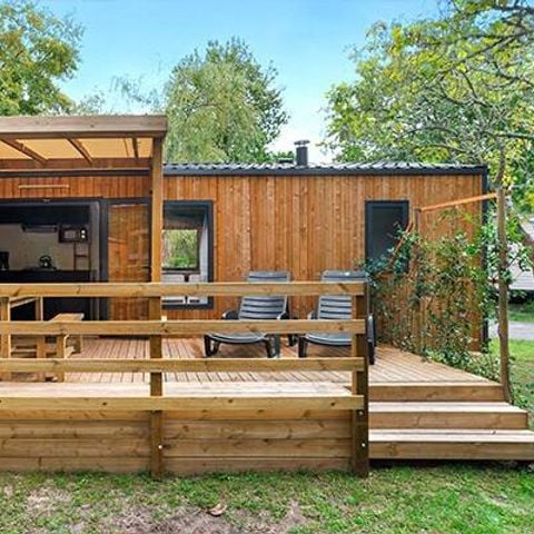 Stacaravan 4 personen - Mobile-home | Premium | 2 slaapkamers | 4 pers. | Verhoogd terras | Air-con.