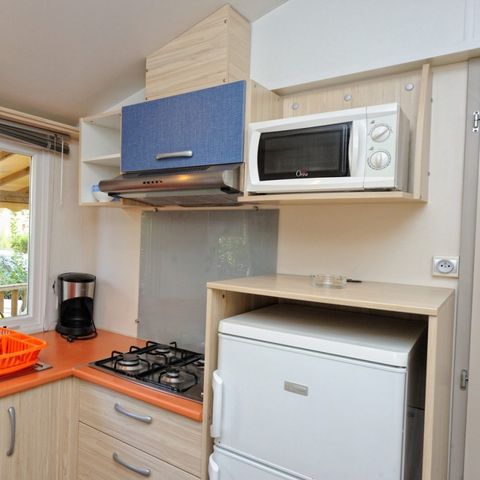 Stacaravan 4 personen - Klassiek | 2 Slaapkamers | 4 Pers. | Verhoogd terras | Airconditioning.