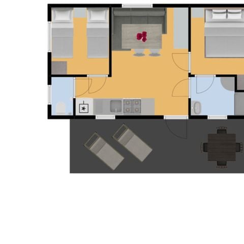 Stacaravan 4 personen - Tarn