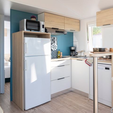 Stacaravan 4 personen - Panorama CONFORT met airconditioning - Uitzicht op de lagune.