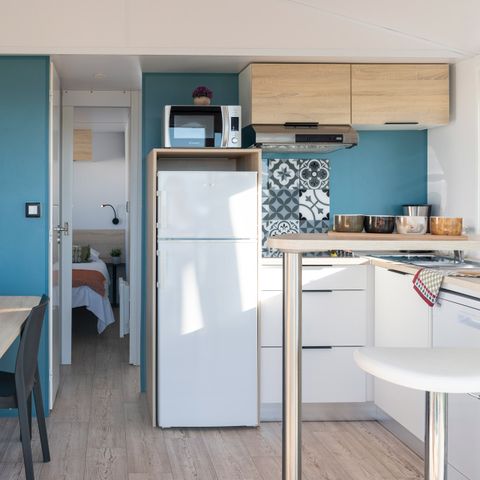 Stacaravan 4 personen - Panorama CONFORT met airconditioning - Uitzicht op de lagune.