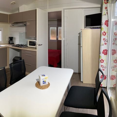 Stacaravan 6 personen - CONFORT 36m² - 3 kamers - overdekt terras
