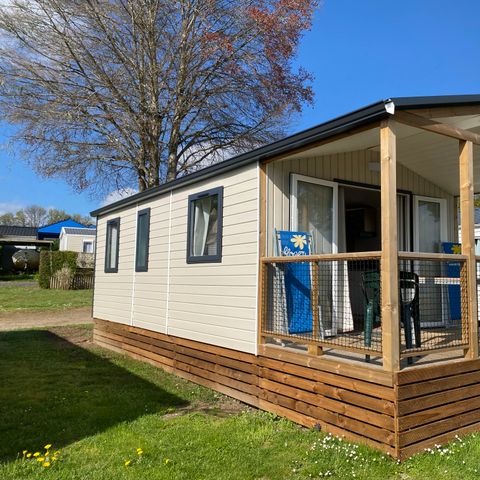 Stacaravan 4 personen - Premium - 35 m² (2 slaapkamers) + Overdekt terras