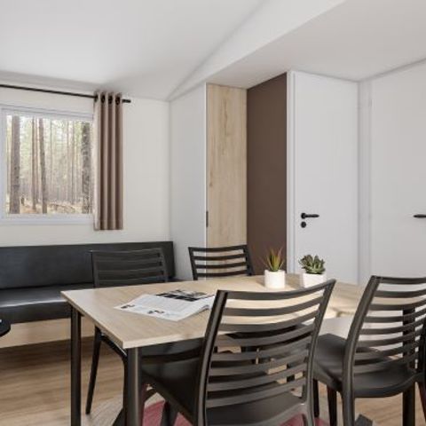 Stacaravan 6 personen - Premium - 33 m² (3 slaapkamers) + Overdekt terras