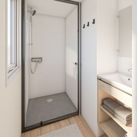Stacaravan 6 personen - Premium - 33 m² (3 slaapkamers) + Overdekt terras