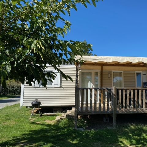 Stacaravan 7 personen - Premium - 36m² (3 kamers. 6p) 2 badkamers + Overdekt terras