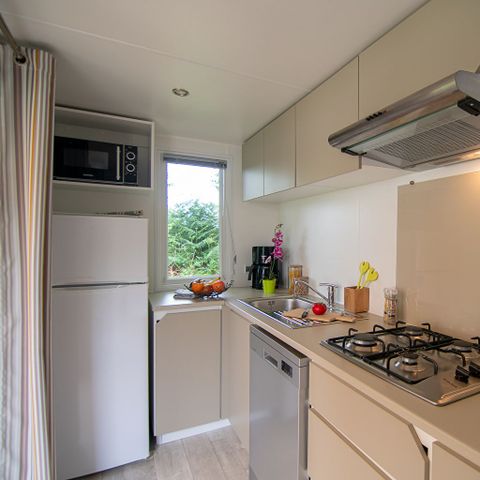 Stacaravan 4 personen - Cottage Privilège TV LV - 2 slaapkamers - 4 slaapplaatsen