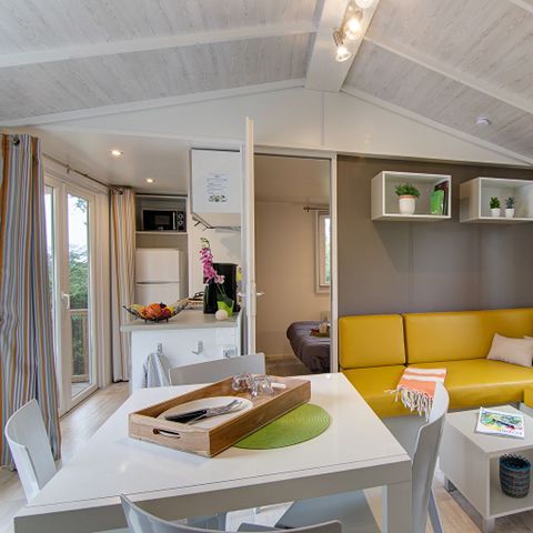 Stacaravan 6 personen - Cottage Privilège TV LV - 3 slaapkamers - 6 slaapplaatsen