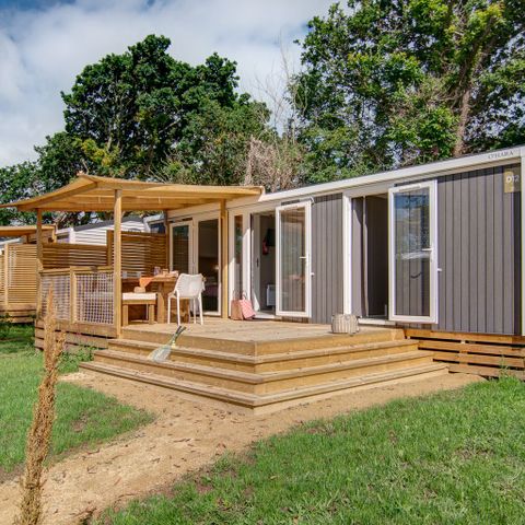 Stacaravan 6 personen - COTTAGE Naïade 6p 3ch 2SdB PREMIUM