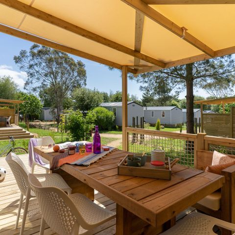 Stacaravan 6 personen - COTTAGE Naïade 6p 3ch 2SdB PREMIUM