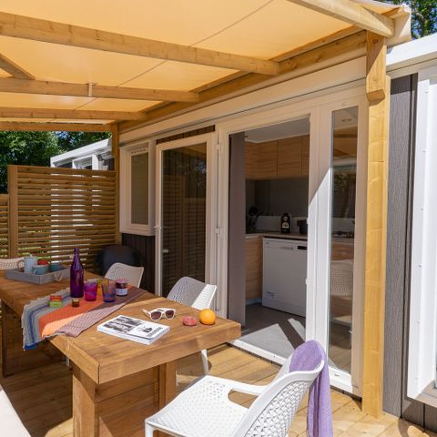Stacaravan 6 personen - COTTAGE Naïade 6p 3ch 2SdB PREMIUM
