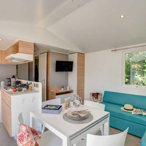 Stacaravan 6 personen - COTTAGE Naïade 6p 3ch 2SdB PREMIUM