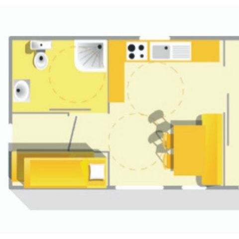 Stacaravan 6 personen - Stacaravan Evasion PMR 6 personen 2 kamers 28m² - stacaravan voor 6 personen 2 kamers 28m² - stacaravan voor 6 personen 2 kamers 28m² - stacaravan Evasion PMR