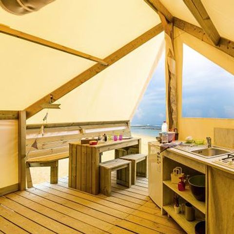 Tent 4 personen - SAHARI JUNIOR - zonder sanitair