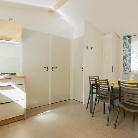 Stacaravan 5 personen - Stacaravan Evasion 28.5m² (2 kamers) (- 9 jaar) + TV + Terras 4/5 pers