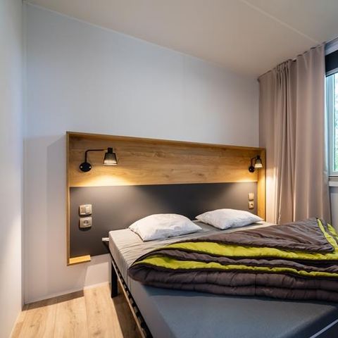 Stacaravan 4 personen - Stacaravan Horizon 27.5m² (2 kamers) (tot 8 jaar) + geïntegreerd terras + TV 4 pers