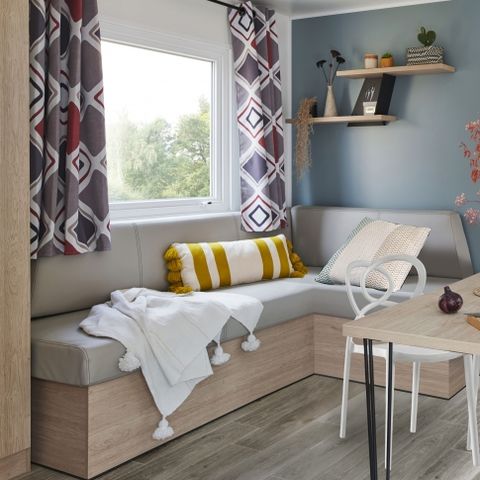 Stacaravan 8 personen - Stacaravan Sable plus 40m² (4 kamers, 2 badkamers) 8 pers