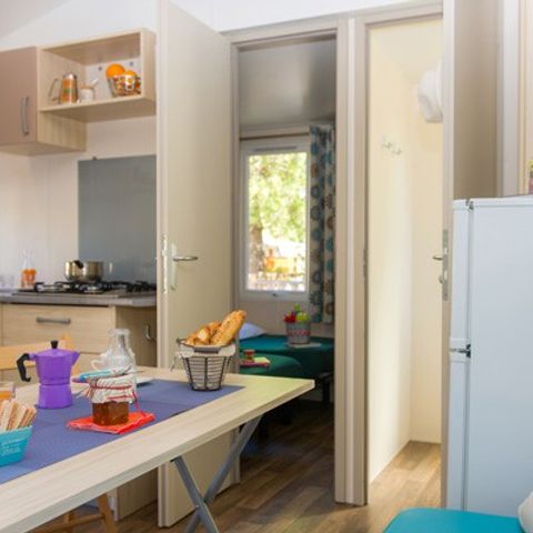 Stacaravan 4 personen - Classic XL | 2 slaapkamers | 4 pers. | Verhoogd terras