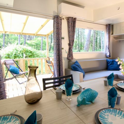 Lodge 6 personen - Cottage Floresta "Boszicht" 6p - 3 slaapkamers - TV - Airconditioning