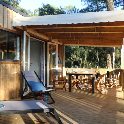 Lodge 6 personen - Cottage Floresta "Boszicht" 6p - 3 slaapkamers - TV - Airconditioning