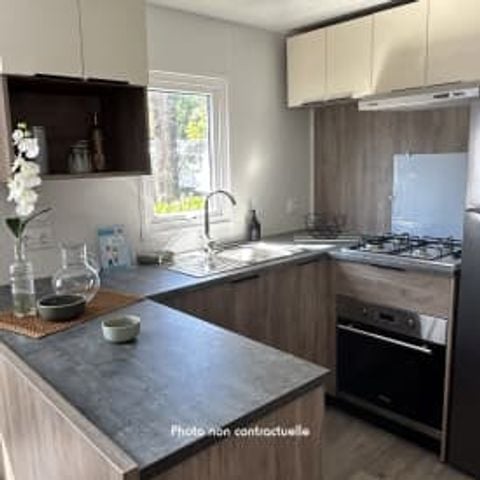 Stacaravan 8 personen - Sérénité 3 slaapkamers, 8 personen, Signature-uitvoering zonder airco