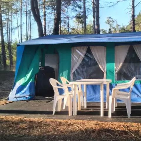 Tent 5 personen - 4-Room Navajo Tent voor 6 personen (4 volwassenen + 2 kinderen) Zonder sanitaire voorzieningen