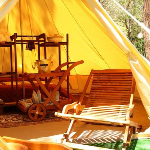 Tent van canvas en hout 4 personen - BELLA TENT - Zonder sanitair