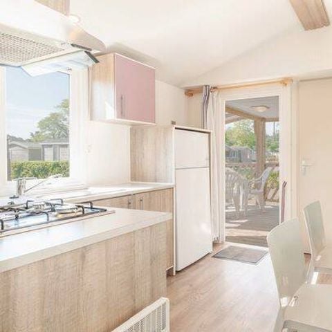 Stacaravan 6 personen - Mobile-home | Comfort | 3 Slaapkamers | 6 Pers. | Verhoogd terras | Airconditioning