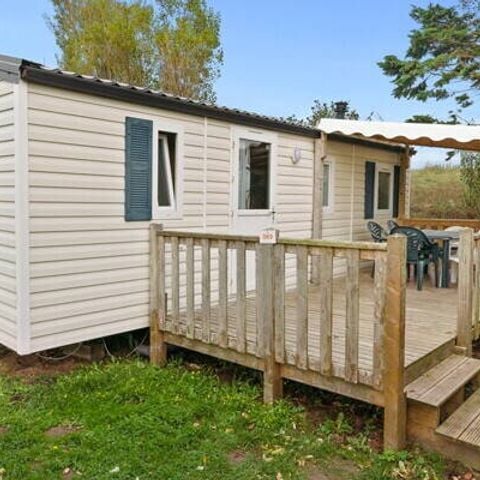 Stacaravan 6 personen - Mobile-home | Comfort | 3 Slaapkamers | 6 Pers. | Verhoogd terras | Airconditioning