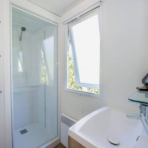 Bungalow 4 personen - Stacaravan | Comfort | 2 Slaapkamers | 4 Pers | Verhoogd terras | Airconditioning | TV