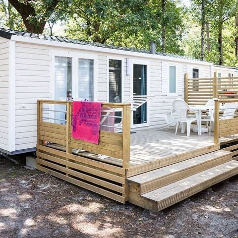 Stacaravan 4 personen - Stacaravan | Comfort | 2 Slaapkamers | 4 Pers. | Terras met lift, niet overdekt