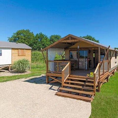 Lodge 5 personen - Tent Lodge | 2 Slaapkamers | Capaciteit 4/5 personen | Zonder badkamer