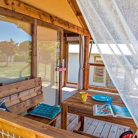 Lodge 5 personen - Tent Lodge | 2 Slaapkamers | Capaciteit 4/5 personen | Zonder badkamer