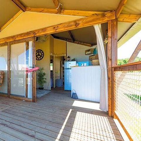 Lodge 5 personen - Tent Lodge | 2 Slaapkamers | Capaciteit 4/5 personen | Zonder badkamer