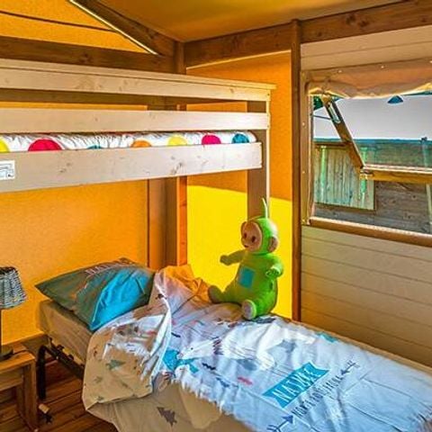 Lodge 5 personen - Tent Lodge | 2 Slaapkamers | Capaciteit 4/5 personen | Zonder badkamer