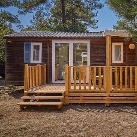 Stacaravan 6 personen - Mobile-home | Comfort | 3 slaapkamers | 6 pers. | Verhoogd terras | 1 badkamer