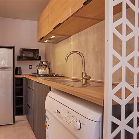 Stacaravan 6 personen - Exclusief Premium | 3 Slaapkamers | 6 Pers. | Verhoogd terras | Jacuzzi