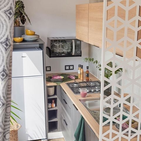 Stacaravan 5 personen - 2 slaapkamers - halfoverdekt terras